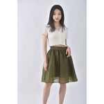 (M) ob style簡約綠色短裙二手衣, , large