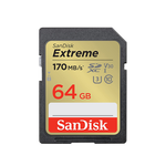 【SanDisk】Extreme 64G SDXC V30 C10 UHS-I U3 記憶卡, , large