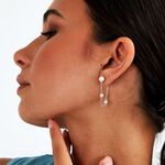 【MORELLATO】Perle Contemporary 925純銀非對稱珍珠美學耳環-銀色SAWM08, , large