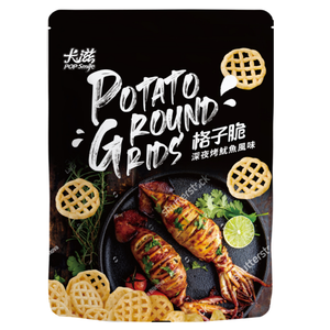 卡滋格子脆-深夜烤魷魚風味