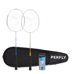 迪卡儂成人款中階羽球拍套組, , large