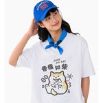 JZ TEE 骨瘦如柴 印花短袖T恤, , large