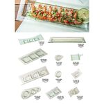 Natura 波浪方型小盤 115*90mm/1入 金益合玻璃器皿, , large