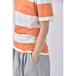 (S) uniqlo質感棉質純棉橘色短袖上衣二手衣, , large
