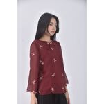 (S) lan ling紅色長袖上衣二手衣, , large