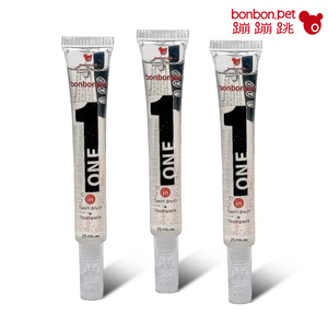 蹦蹦跳 二合一植萃牙膏刷25gX3支組