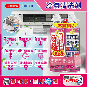 RakuHapi Air Conditioner Cleaning Spray 420mlx2 Blue
