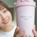 GREEN CUP 芊杯304不鏽鋼陶瓷手提直吸飲兩用保溫杯-櫻花粉-700ml, , large