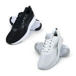 DIADORA迪亞多那 生活時尚運動鞋 男運動鞋 男鞋 反光 電繡 透氣 散熱 Q彈 減壓 彈力 輕量 止滑 黑 白, , large