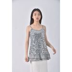 (S) garqonne質感吊帶棉質純棉綠色上衣二手衣, , large