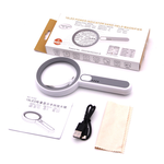 Handheld High-Magnification Magnifier (with LED Auxiliary Light), , large