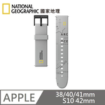 National Geographic Smart Apple Watch Strap Silicone Strap Applicable to Apple Watch 38/40/41mm, S10 42mm - Gray , , large