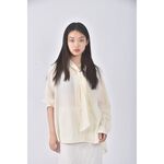 (XXL) uniqlo質感黃色襯衫上衣二手衣, , large