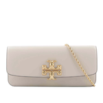 TORY BURCH Eleanor 大標誌牛皮肩背鍊包/手拿包/奶油白, , large
