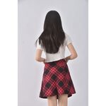 (XL) scottish house質感棉質純棉黑色短裙二手衣, , large