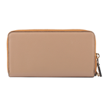 MARC JACOBS THE SLIM 84 山羊皮撞色附提把長夾/焦糖/奶茶色, , large