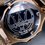 [星晴錶業]MASERATI手錶,42mm,R8853108009黑色錶面玫瑰金錶殼玫瑰金色米蘭錶帶款, , large