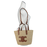 Two-purpose straw bag, , large