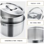 Miyaco 米雅可 品味316不鏽鋼可提式調理鍋二入組 16+19cm-Leidea樂德兒, , large