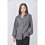 (S) tgys design質感西裝鐵灰色襯衫上衣二手衣, , large