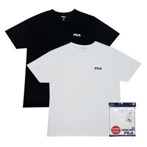 FILA男柔滑舒適圓領短袖衫-XL(顏色隨機出貨)