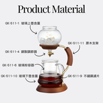 【GlassKing】台灣製造 GK-511-4 金色年代冰滴咖啡組配件 銅製調節器, , large