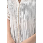 (S) hana kusa花紋白色罩衫二手衣, , large