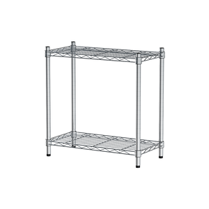 【Y HOUSE】60x30x60cm Lightweight Two-layer Iron Rack Iron Rack Shelf-Electroplating