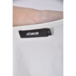 (S) honor質感棉質露肩白色短袖上衣二手衣, , large