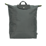 LONGCHAMP Le Pliage M 再生帆布中型折疊後背包/石墨灰, , large