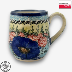 【SOLO Vintage】Cerraf Polish Pottery 320ml Mug Song of Wildflowers Series Made in Poland