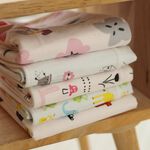 [Kaimei Cotton Industry] Women's 2-pack Top-grade adult pure cotton gauze waterproof bib Intimate design Exquisite quality Delicate printing, , large