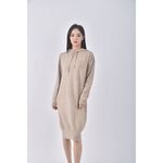 (M) 連帽杏色洋裝二手衣, , large