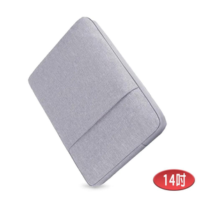 14-inch LB14G Tranquil Book Journey Series iPad/Mac/Tablet/Laptop Front Zipper Pocket Protective Sleeve (Mist Gray)