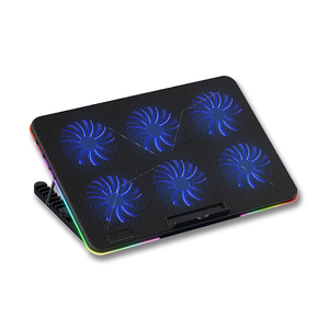 CKT-Y5_BK Six Cyclone RGB glare laptop cooling pad[E-KIT Technology lnc.]