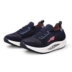 HANGTEN專利足弓氣墊鞋 女鞋 休閒鞋 健走鞋 編織鞋 保庇天后 王彩樺代言 減壓鞋墊 紓壓 彈力 美腿 藕 藍 黑, , large