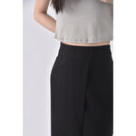 (L) giordano ladies西裝不對稱黑色短裙二手衣, , large