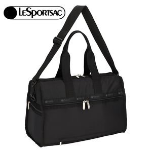 Lesportsac 豪華中型旅行袋-經典黑