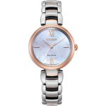 CITIZEN 星辰 L系列 耶誕款光動能手鍊女錶-28mm EM0536-84Y, , large
