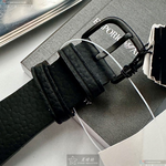 [星晴錶業]ARMANI手錶,44mm,AR00050黑色錶面黑錶殼深黑色真皮皮革錶帶款, , large