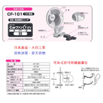 【Da Ji Industry】12V Japanese-Style Car Fan - Clip-On 20CM/8-Inch - Cigarette Lighter Plug CF Series (Car Fan, Da Ji Industry), , large