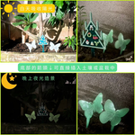 GS MALL 台灣製造 一組2入 夜光蝴蝶花插 蝴蝶造景圍籬 插地棒 蝴蝶園藝裝飾 花盆插件 夜光花插 插土裝飾, , large