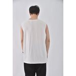 (XL) 【范姜彥豐私服】decathlon男裝運動棉質無袖背心白色上衣二手衣, , large
