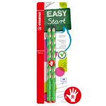 【德國天鵝STABILO】EASYgraph 人體工學思筆樂洞洞鉛筆-2支入左手HB藍綠(STB-39888-5), , large