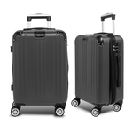 【Alldma鷗德馬】28吋ABS玩色拉鏈行李箱S2-鐵灰((贈B2束帶), , large