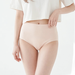 【Clany 可蘭霓】純棉長效抗菌中腰內褲 (M-2XL)｜加大尺碼 透氣包臀 2237-11 裸感膚