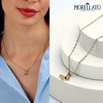 【快速出貨】MORELLATO TALISMANI系列 金色不鏽鋼 蝴蝶項鍊 SAUN29, , large