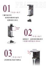 【Y HOUSE】桌上立面收納架(2入/組)-黑色夾具+烤漆黑60cm鐵管, , large