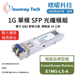 【曙曜】CommScope Ruckus E1MG-LX-A 相容 光纖模組 光纖收發模組 SFP模組 mini-GBIC 1G 單模雙芯 LC 10 公里 熱插拔 1310nm 3.3V 單電壓 DDM/DOM, , large