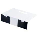 LIHIT LAB. 白色L型書靠附磁鐵(A-7352-0)白, , large